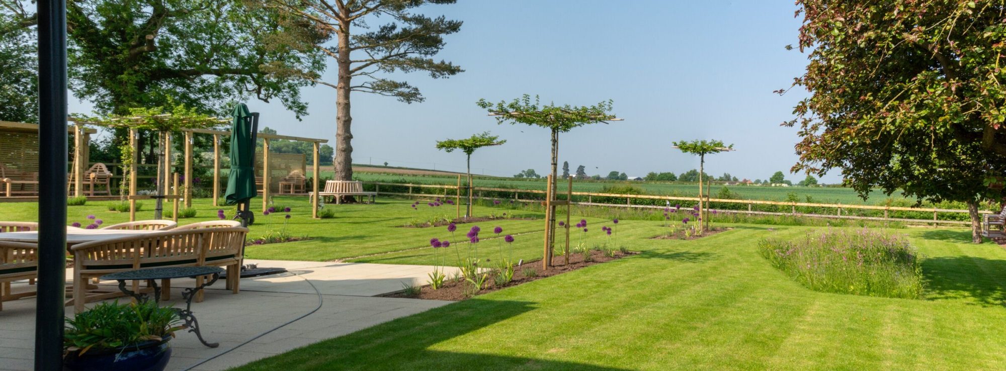 A Kenilworth garden design completed with Wildflowers Wildflower Turf
